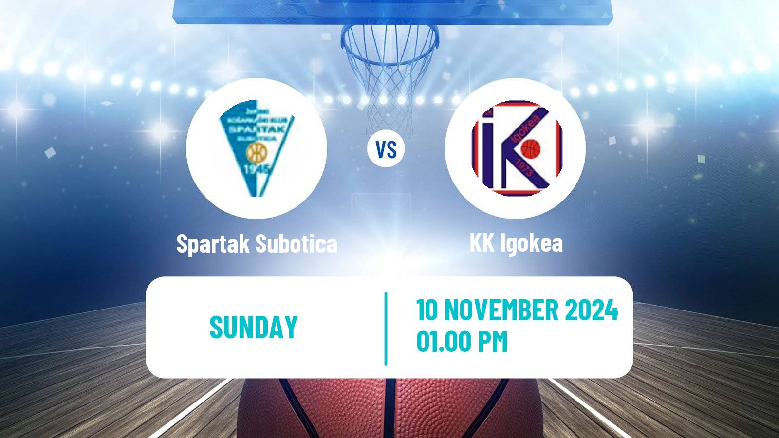 Basketball Adriatic League Spartak Subotica - Igokea