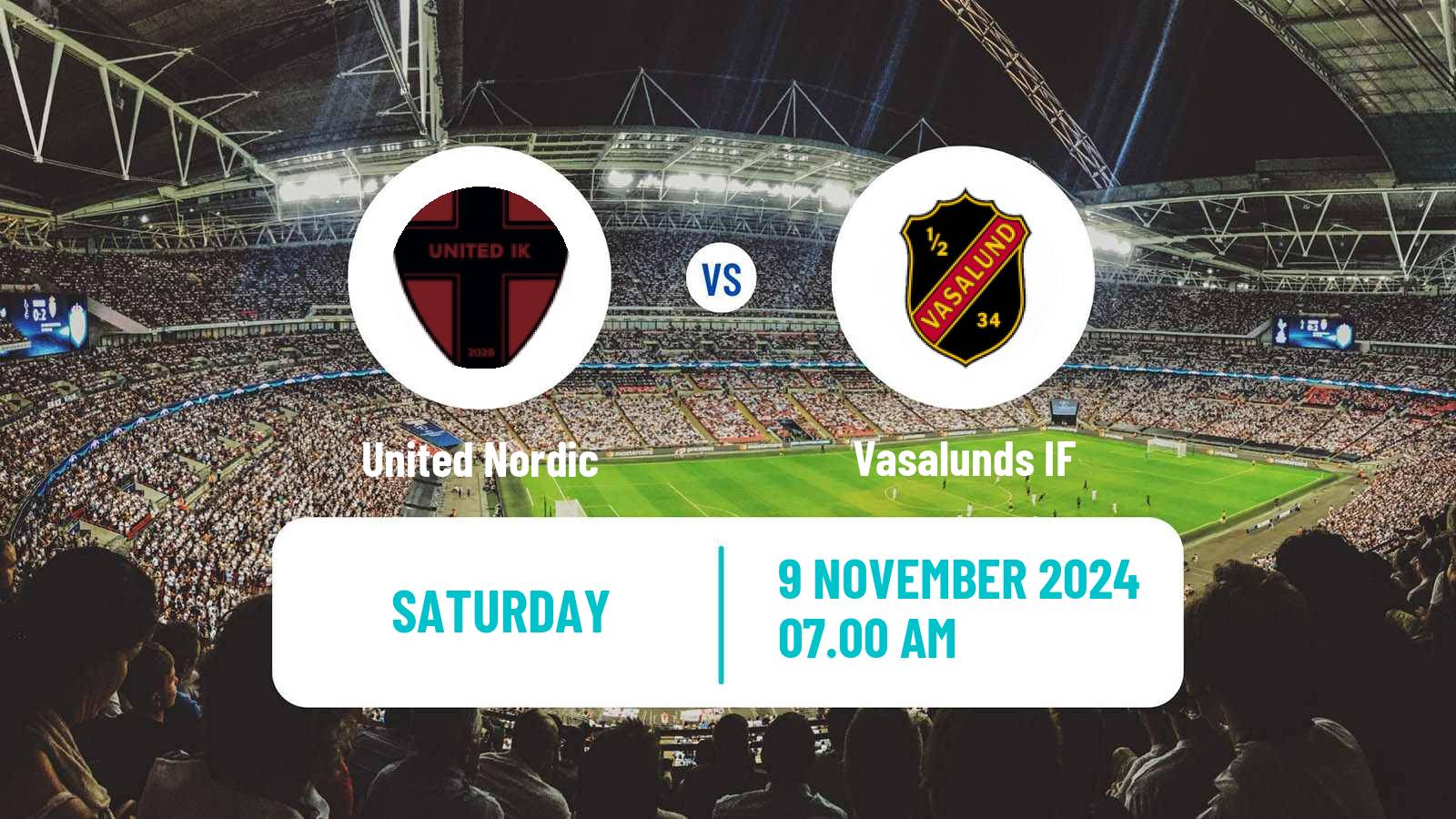 Soccer Swedish Division 1 Norra United Nordic - Vasalund