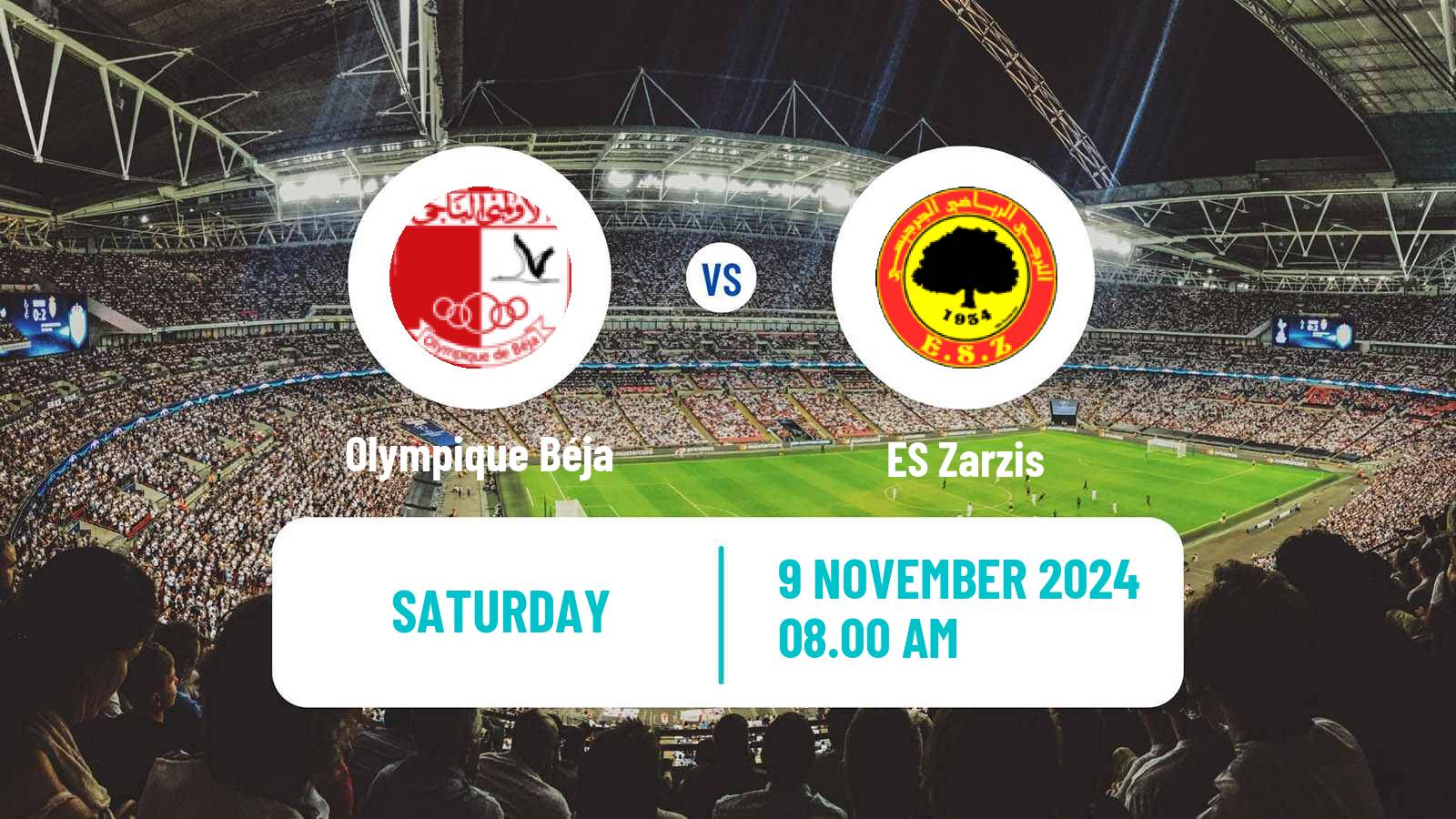 Soccer Tunisian Ligue Professionnelle 1 Olympique Béja - Zarzis