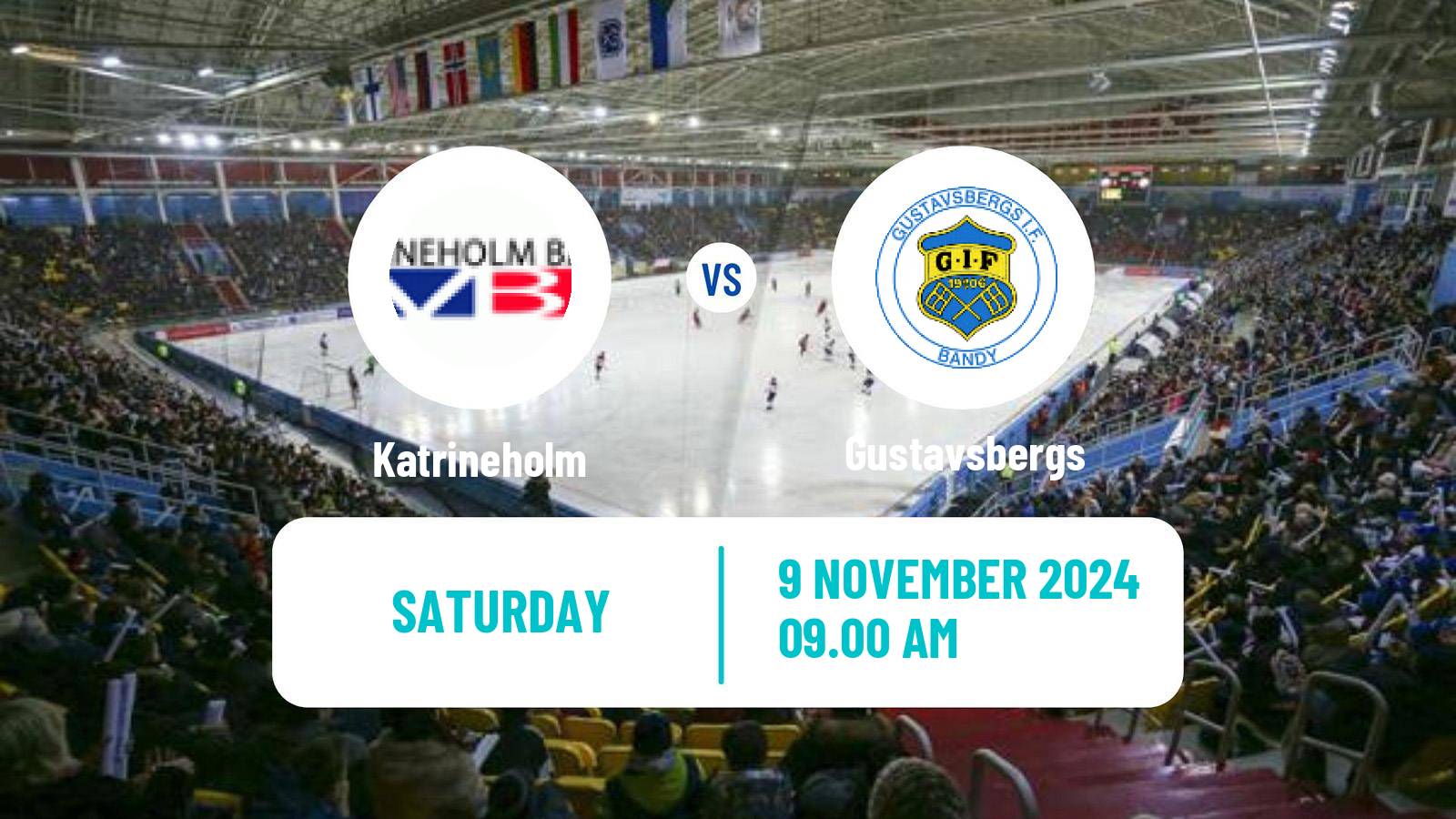 Bandy Swedish Allsvenskan Bandy Katrineholm - Gustavsbergs