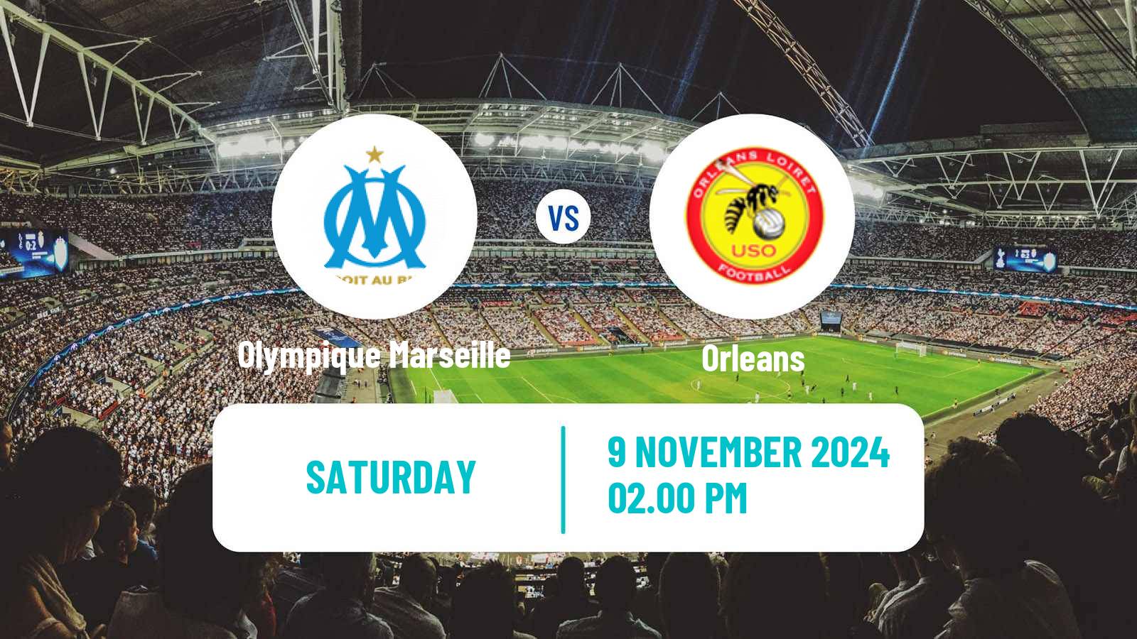 Soccer French Division 2 Women Olympique Marseille - Orleans