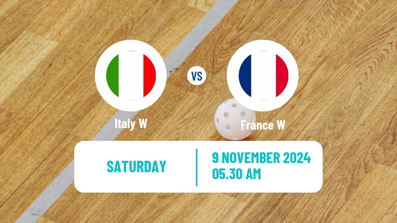 Floorball Friendly International Floorball Women Italy W - France W