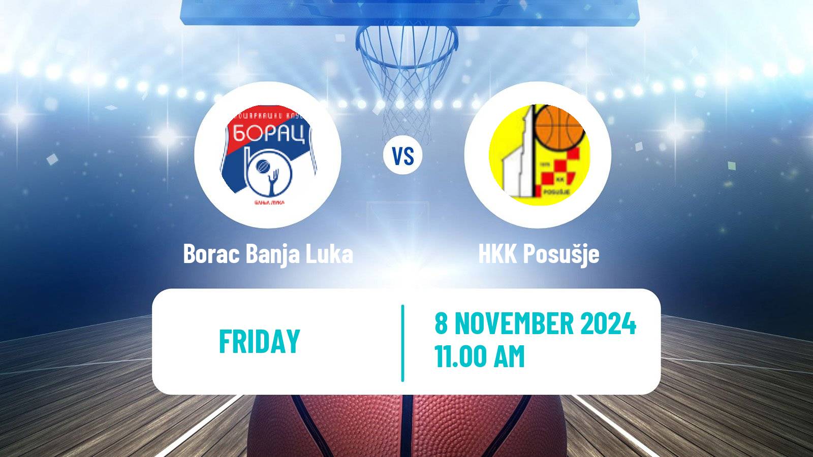 Basketball Bosnian Prvenstvo Basketball Borac Banja Luka - Posušje