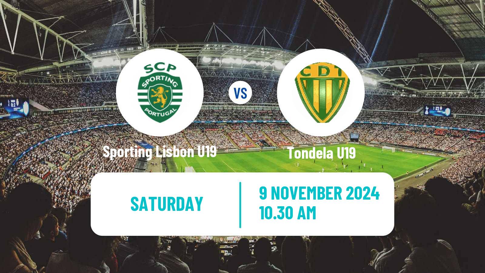 Soccer Portuguese Campeonato Nacional U19 Sporting Lisbon U19 - Tondela U19