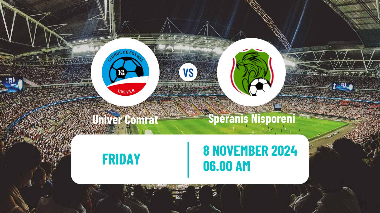 Soccer Moldovan Liga 1 Univer Comrat - Speranis Nisporeni