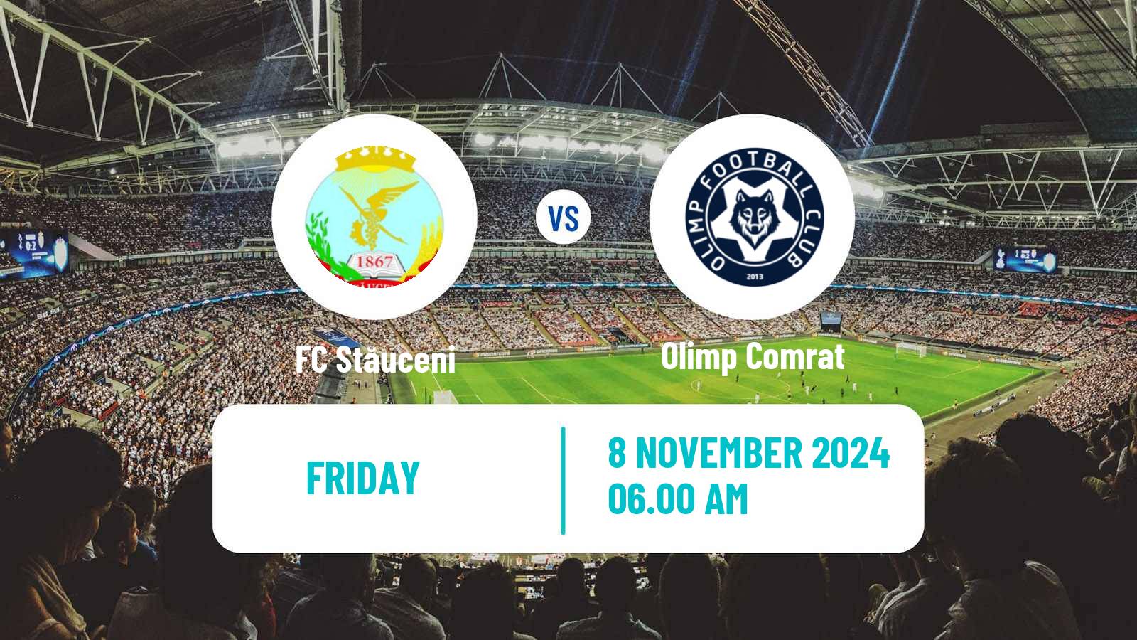 Soccer Moldovan Liga 1 Stăuceni - Olimp Comrat