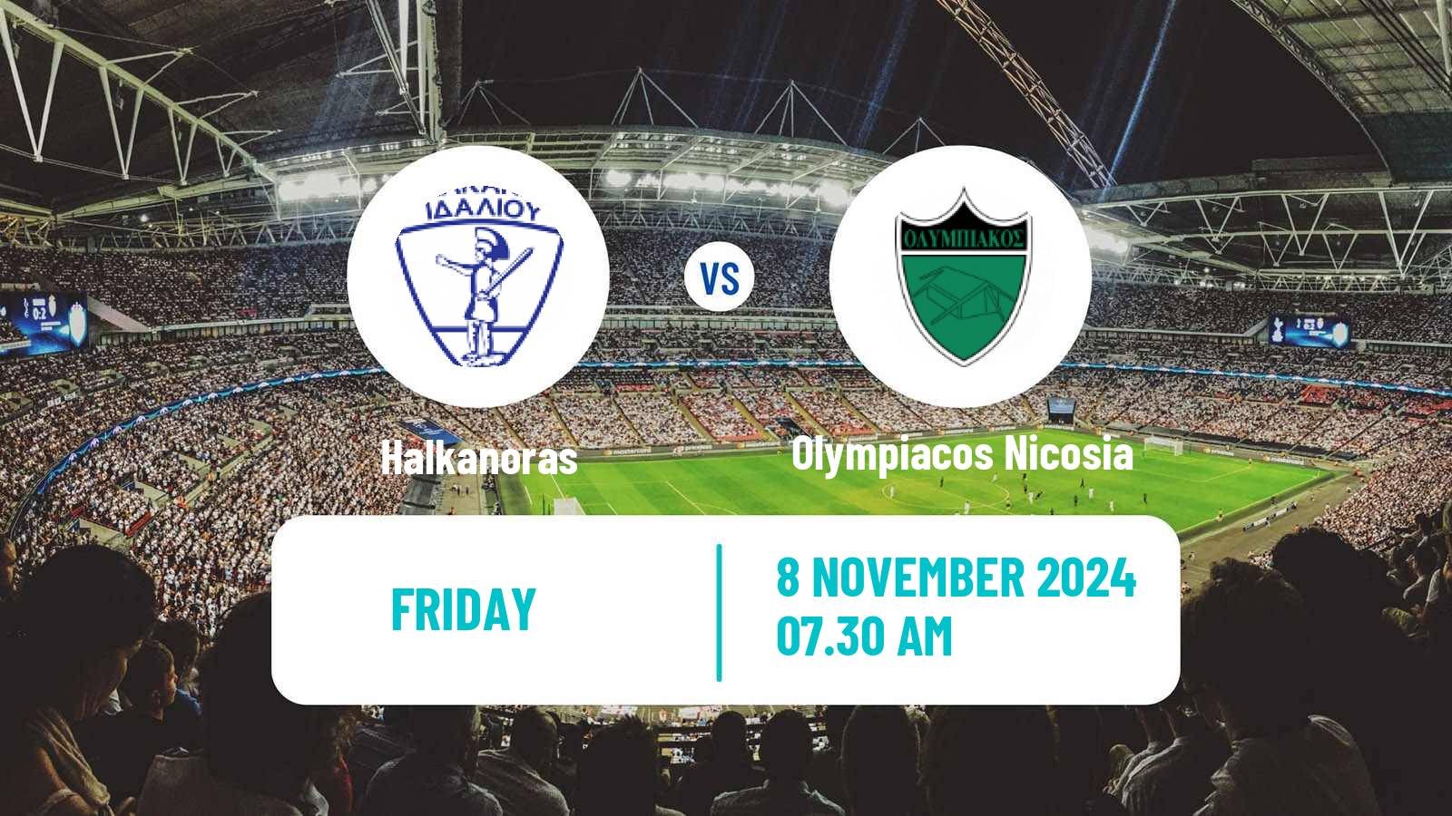 Soccer Cypriot Division 2 Halkanoras - Olympiacos Nicosia