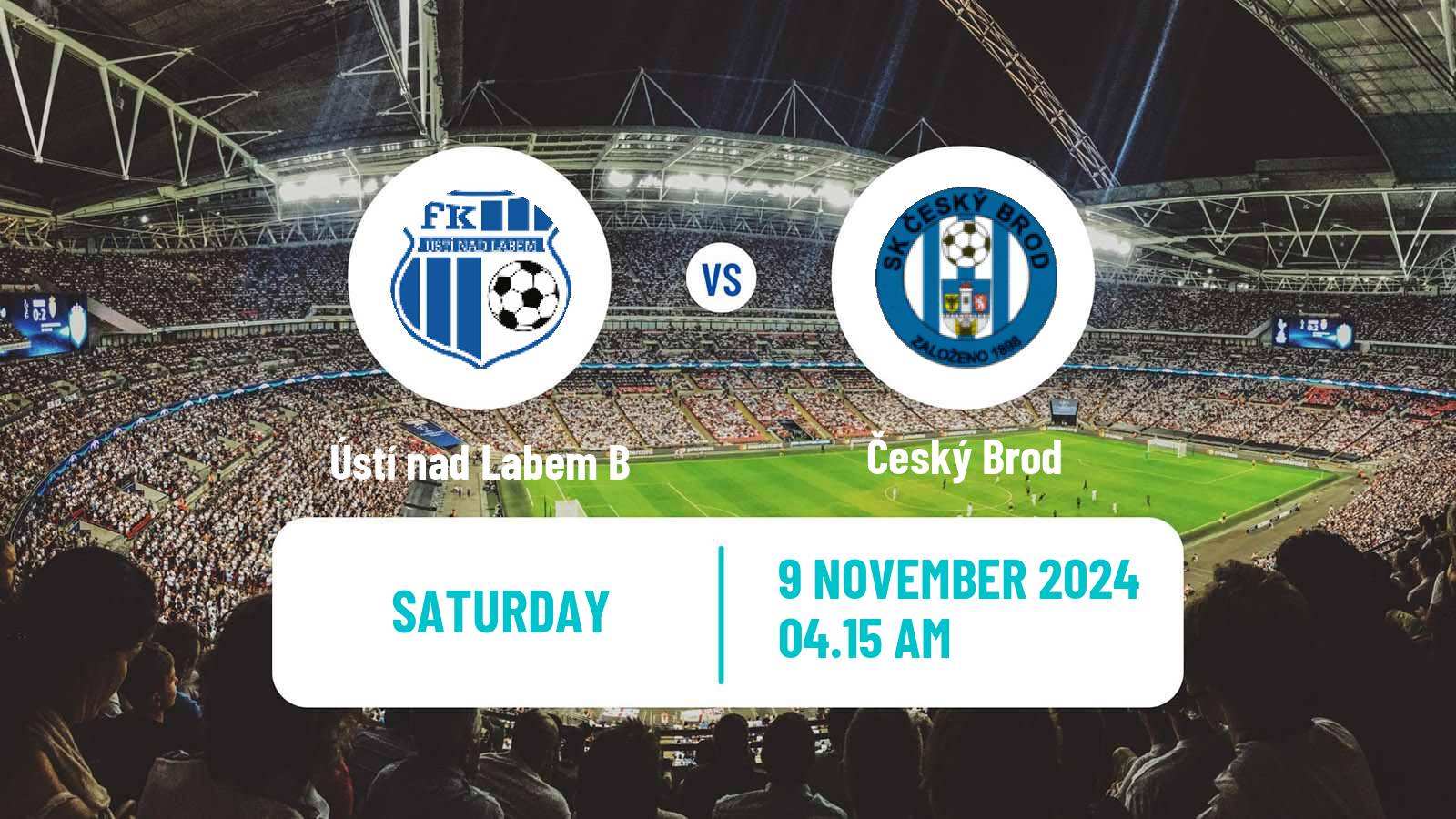 Soccer Czech Division B Ústí nad Labem B - Český Brod