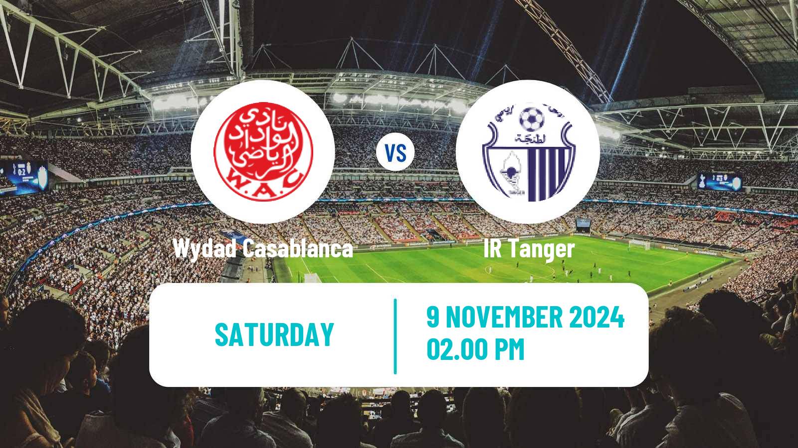 Soccer Moroccan Botola Wydad Casablanca - IR Tanger