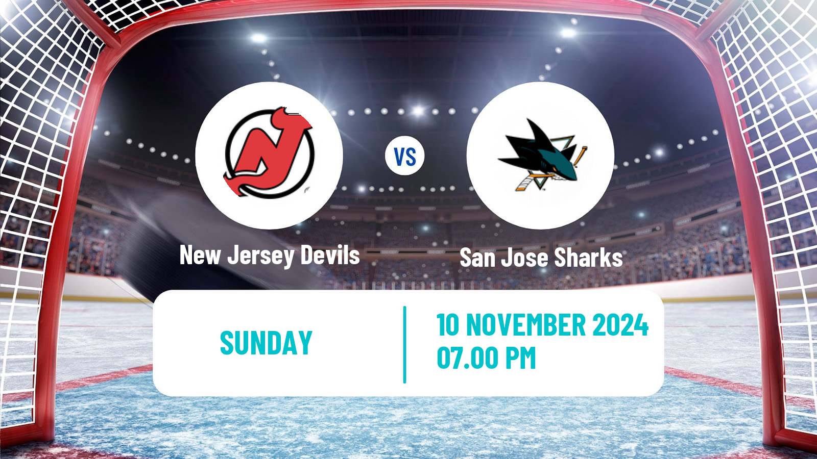 Hockey NHL New Jersey Devils - San Jose Sharks