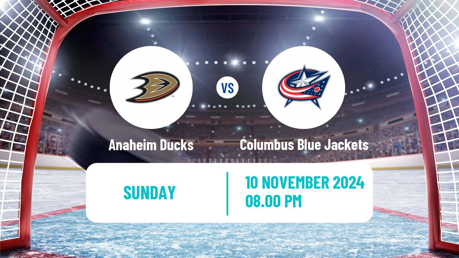 Hockey NHL Anaheim Ducks - Columbus Blue Jackets