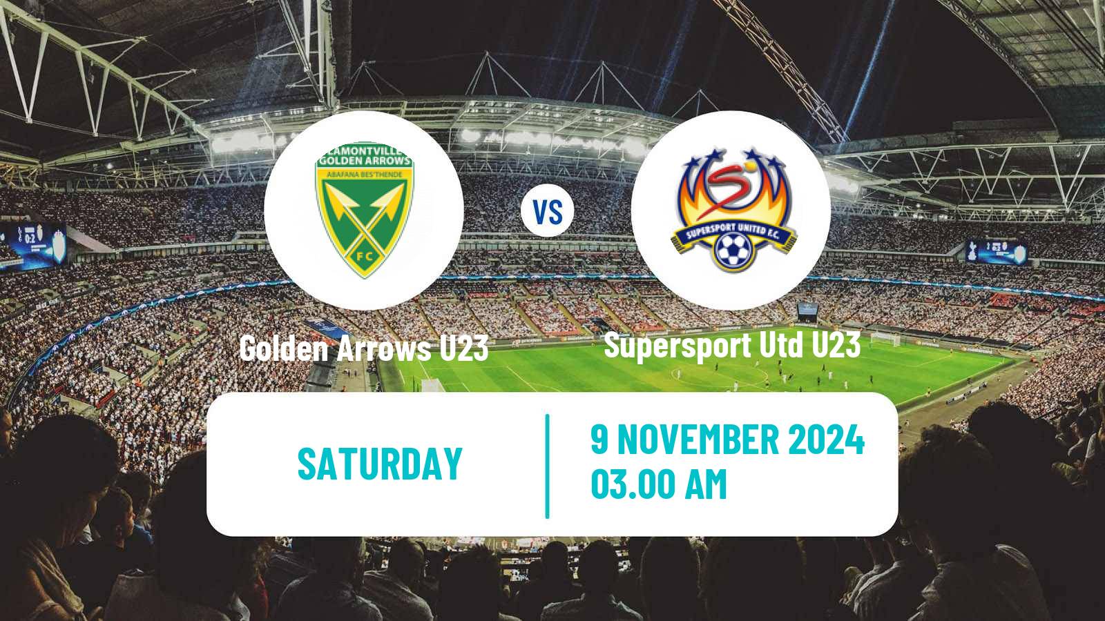 Soccer South African Diski Challenge Golden Arrows U23 - Supersport Utd U23