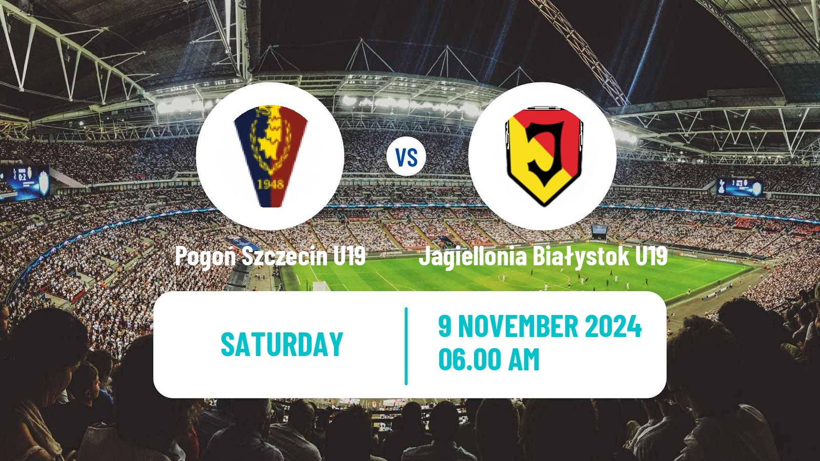 Soccer Polish Central Youth League Pogoń Szczecin U19 - Jagiellonia Białystok U19