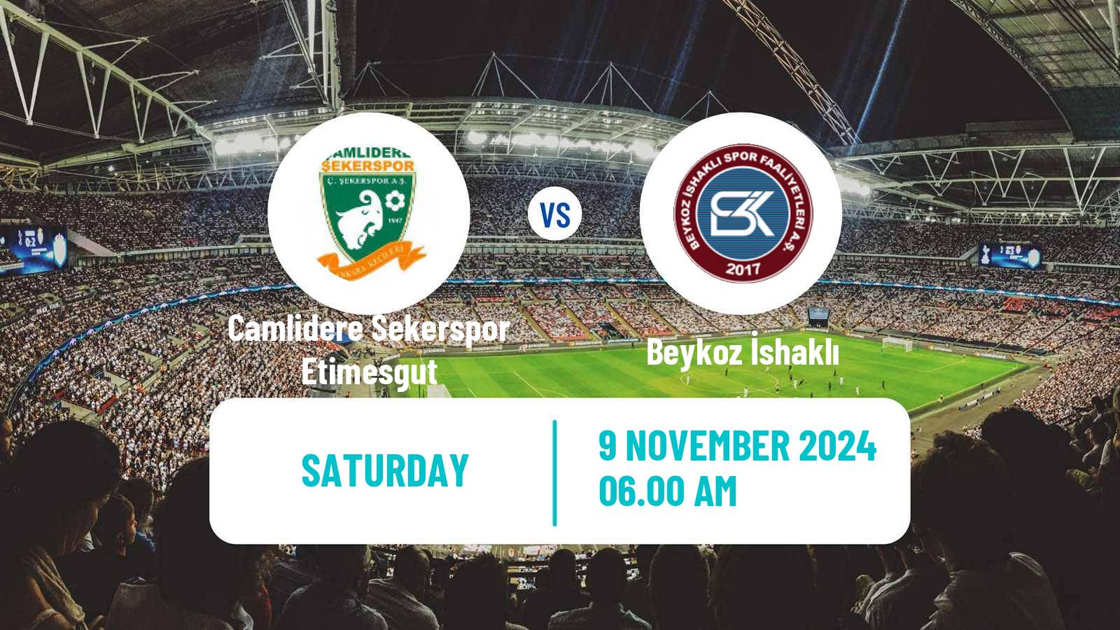 Soccer Turkish 3 Lig Group 2 Camlidere Sekerspor Etimesgut - Beykoz İshaklı