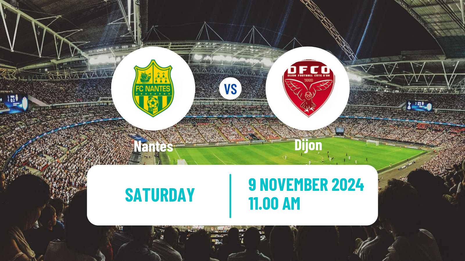 Soccer French Division 1 Women Nantes - Dijon