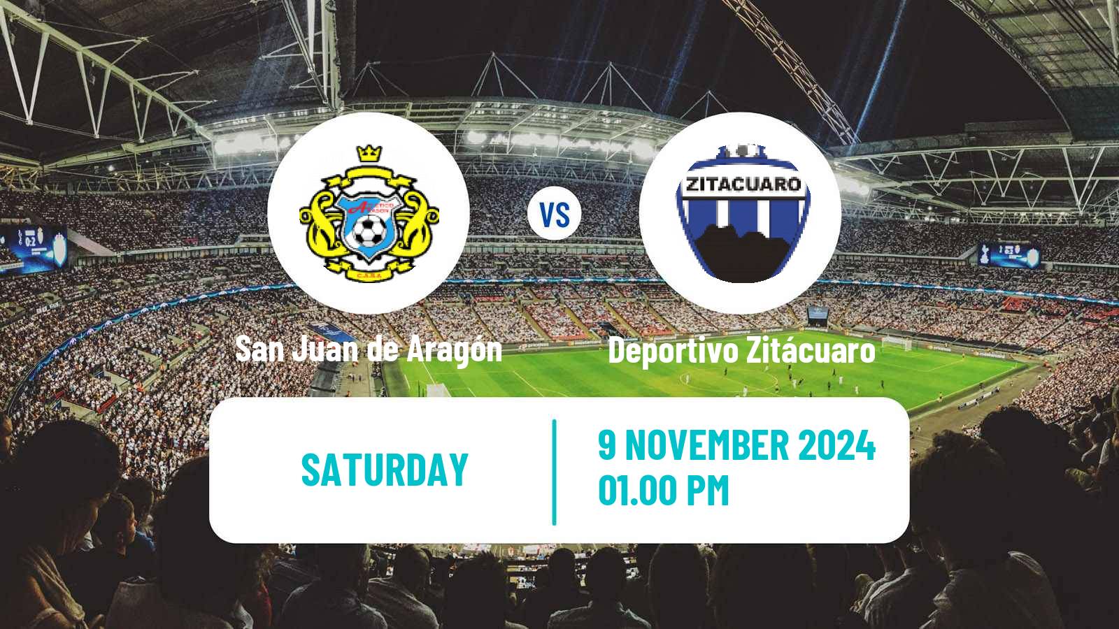 Soccer Mexican Liga Premier Serie A San Juan de Aragón - Deportivo Zitácuaro