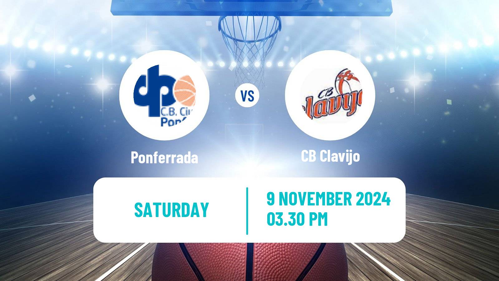 Basketball Spanish LEB Plata Ponferrada - Clavijo