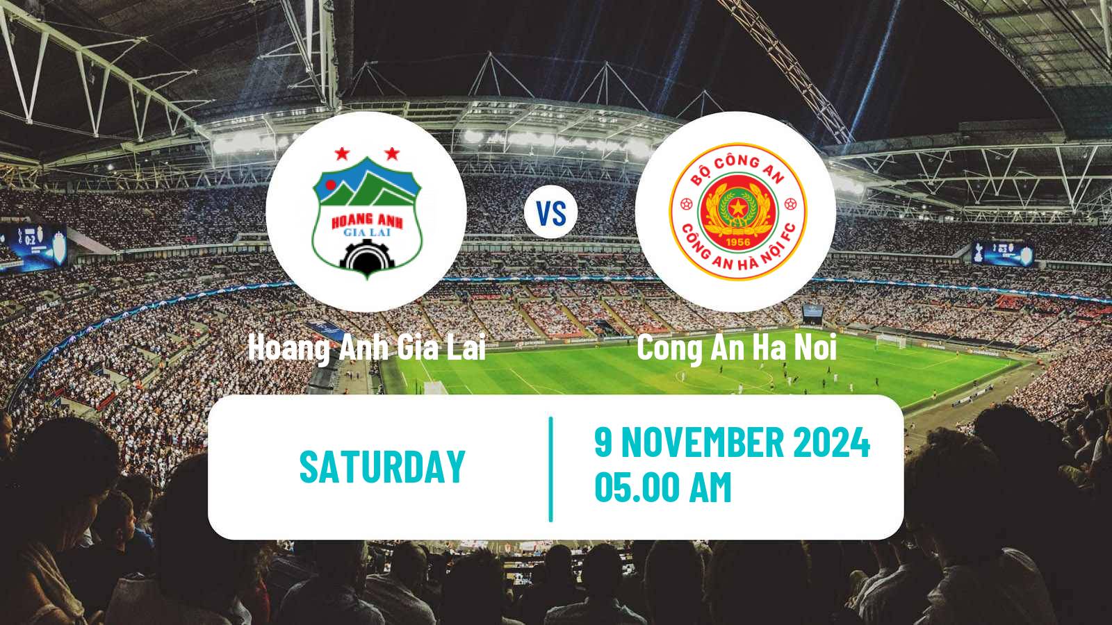 Soccer Vietnamese V League 1 Hoang Anh Gia Lai - Cong An Ha Noi