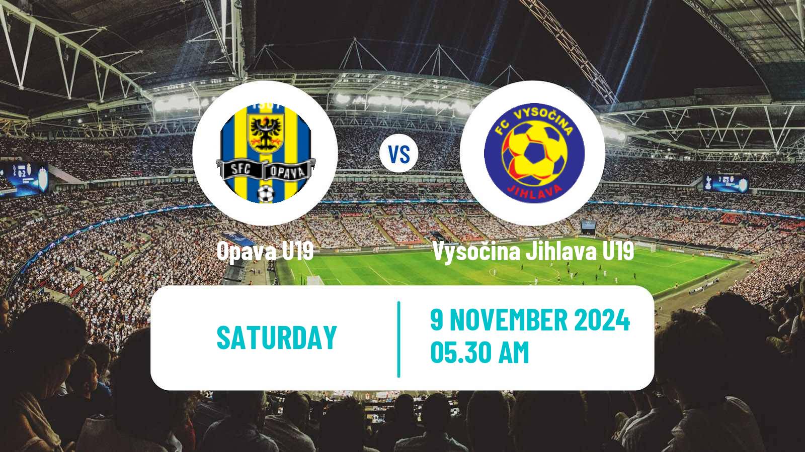 Soccer Czech U19 League Opava U19 - Vysočina Jihlava U19