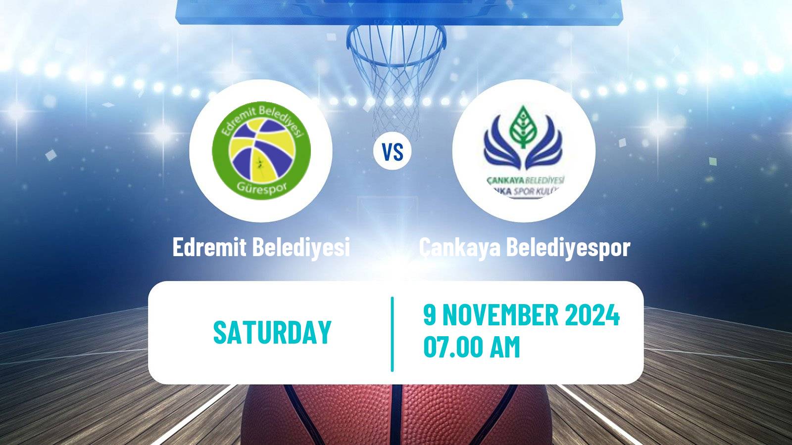 Basketball Turkish TKBL Women Edremit Belediyesi - Çankaya Belediyespor