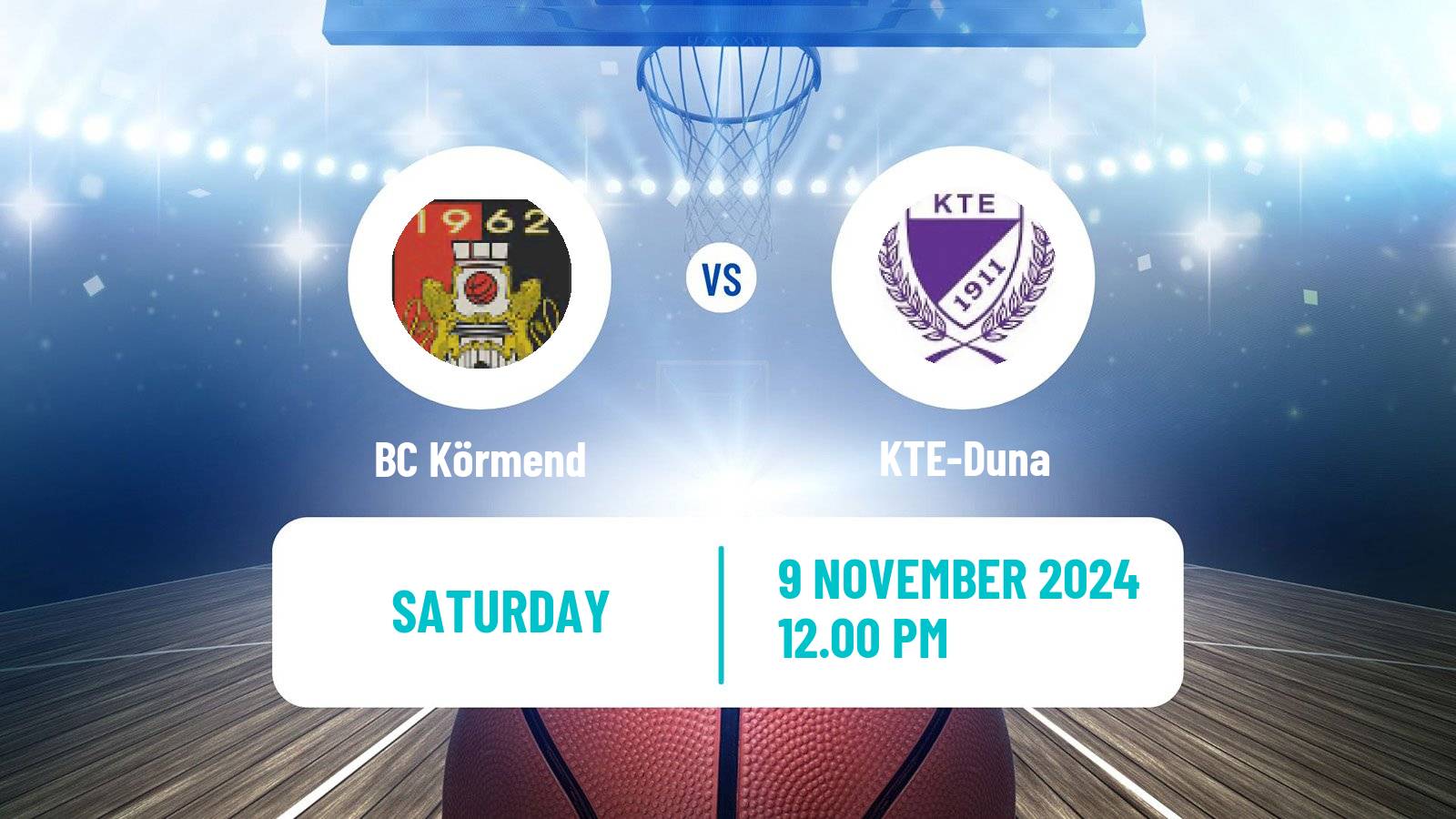 Basketball Hungarian NB I Basketball BC Körmend - KTE-Duna