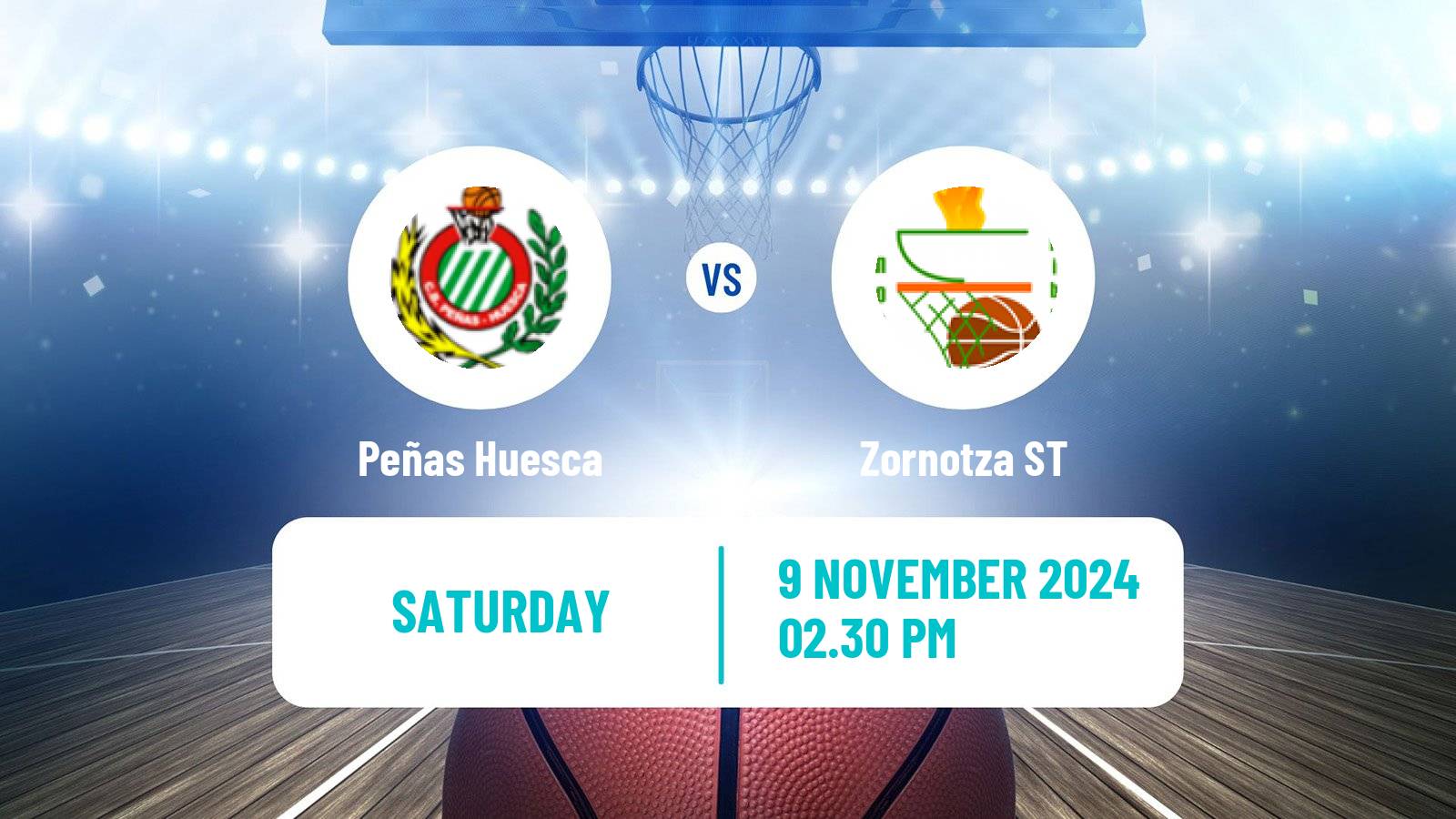 Basketball Spanish LEB Plata Peñas Huesca - Zornotza ST