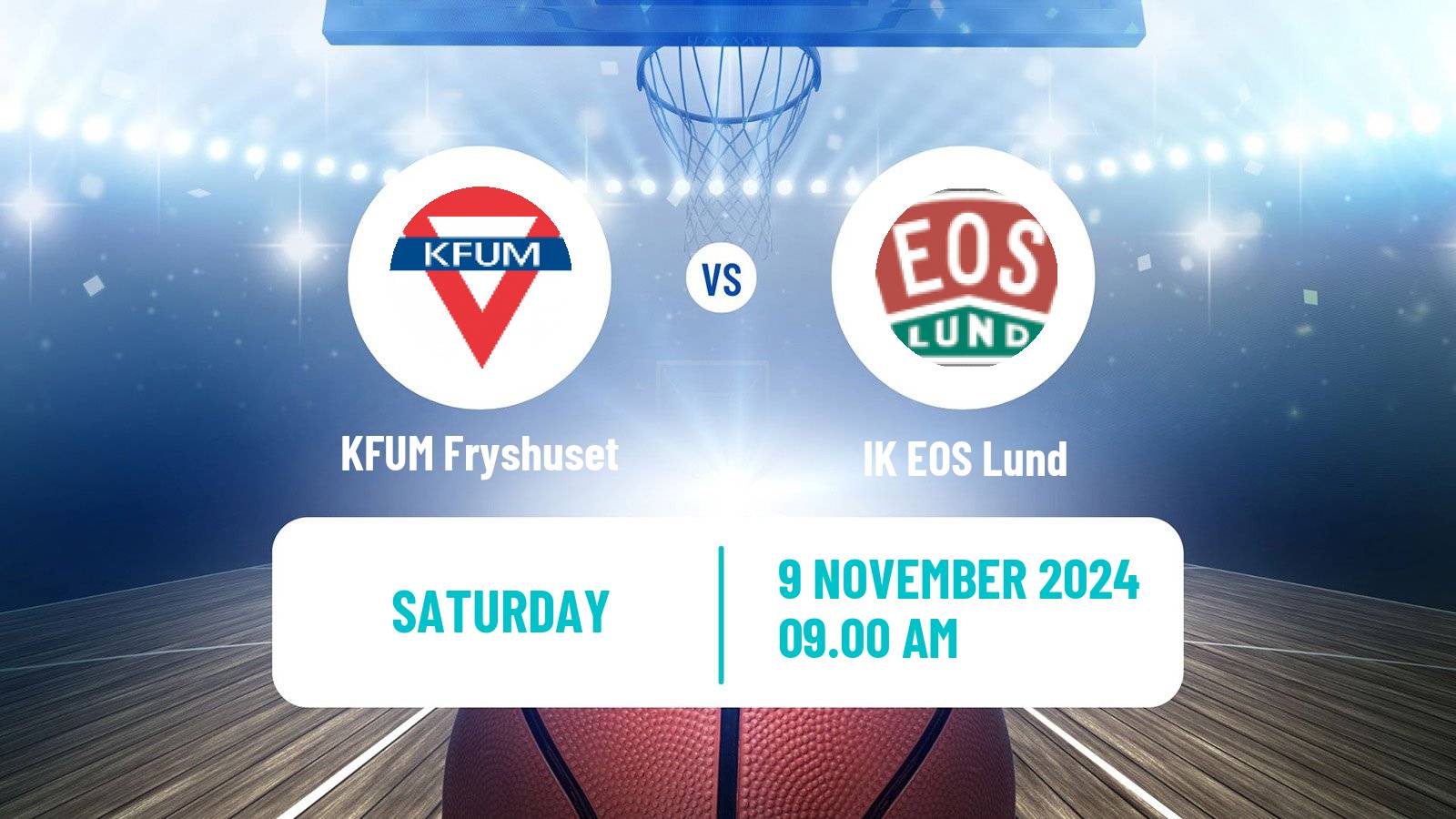 Basketball Swedish Superettan Basketball KFUM Fryshuset - IK EOS Lund