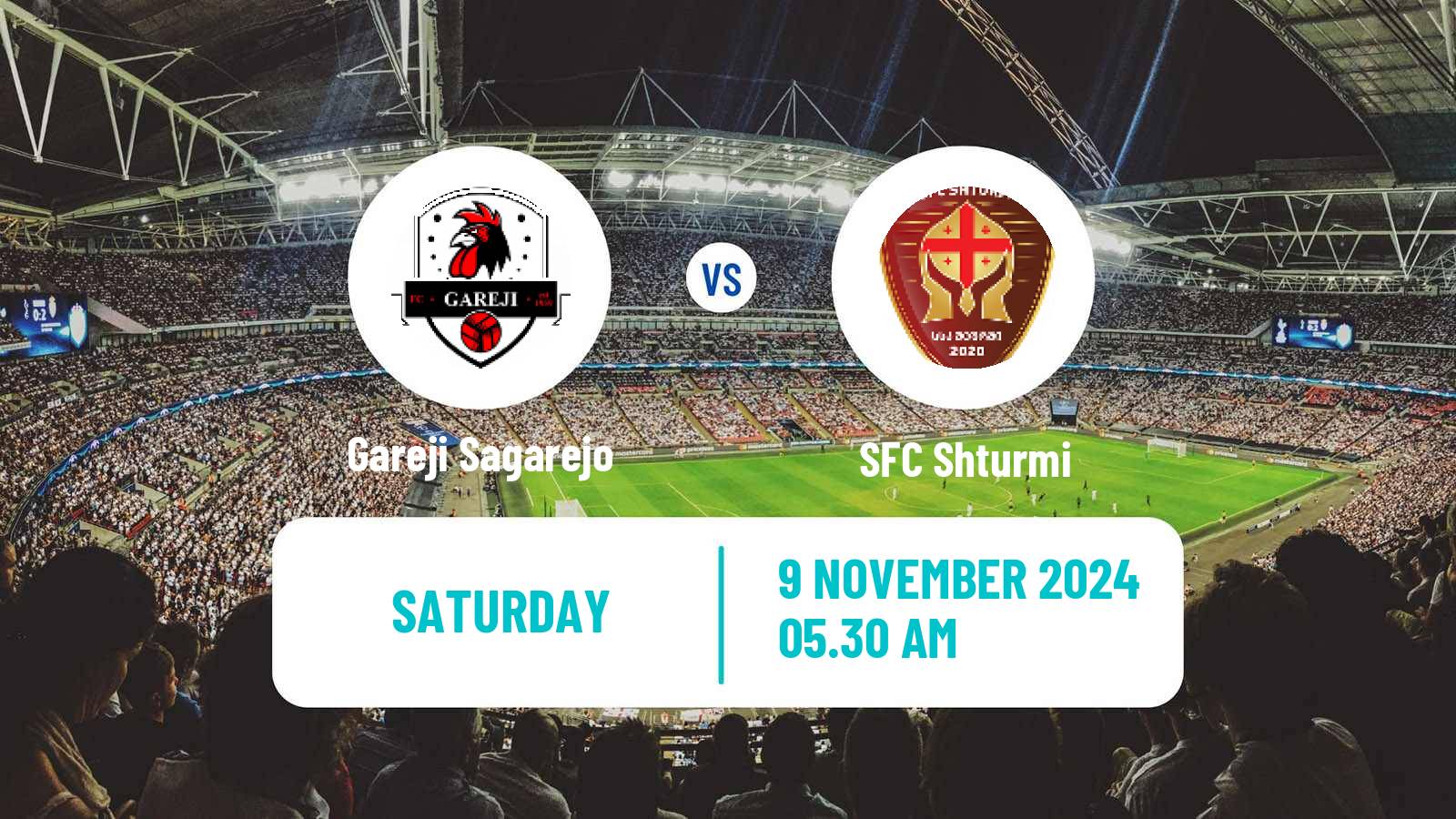 Soccer Georgian Erovnuli Liga 2 Gareji Sagarejo - Shturmi