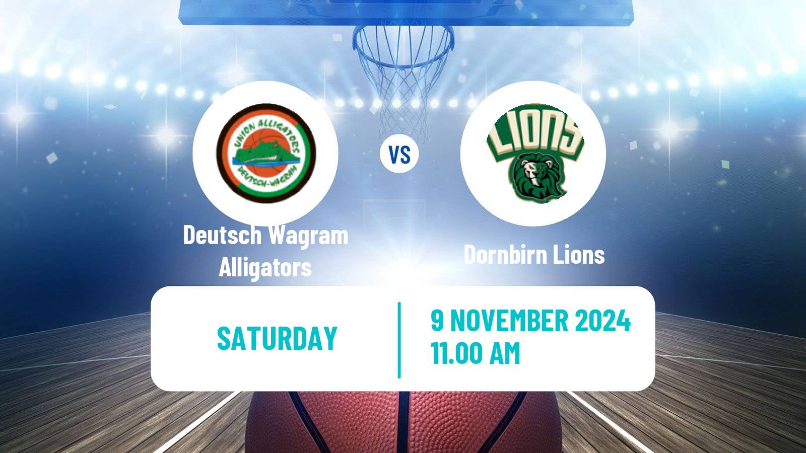 Basketball Austrian Zweite Liga Basketball Deutsch Wagram Alligators - Dornbirn Lions