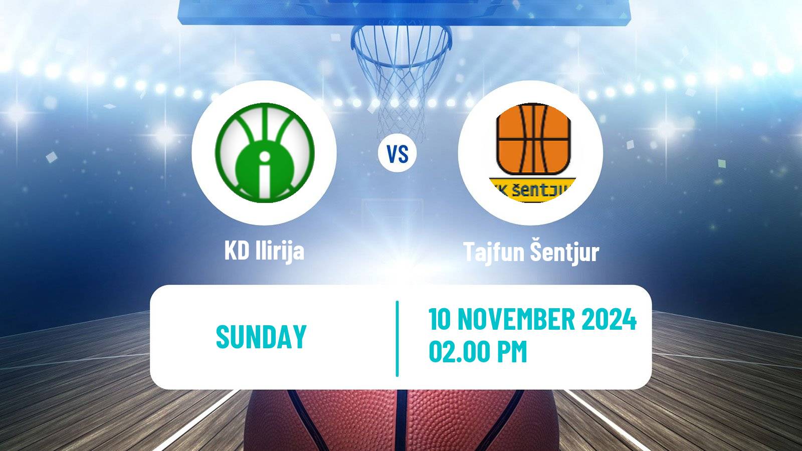 Basketball Slovenian Liga Basketball Ilirija - Tajfun Šentjur