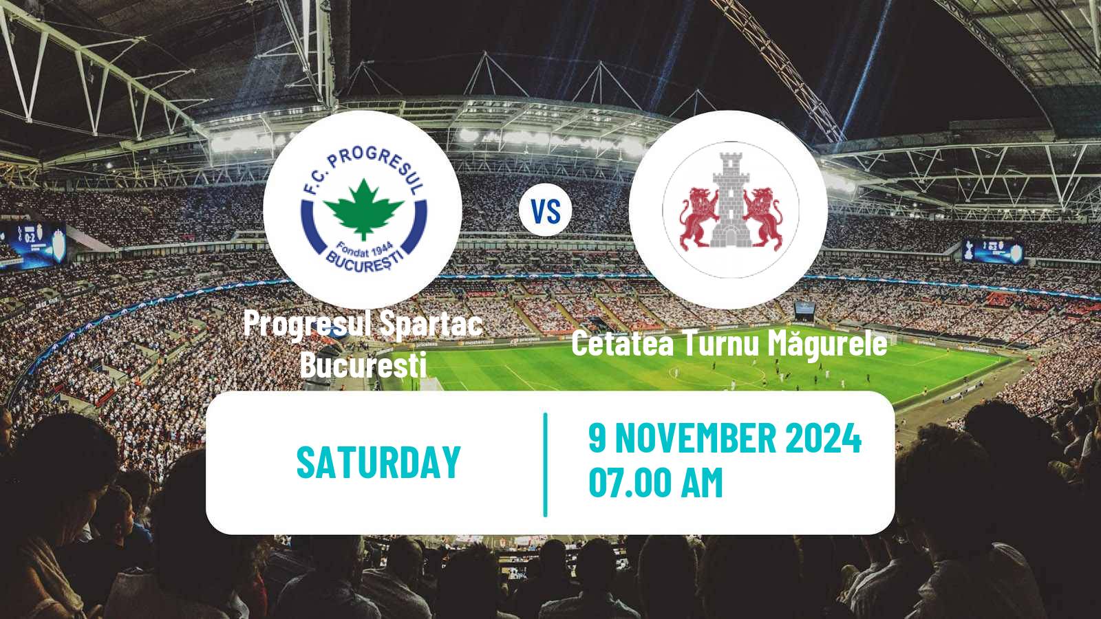 Soccer Romanian Liga 3 - Seria 4 Progresul Spartac Bucuresti - Cetatea Turnu Măgurele