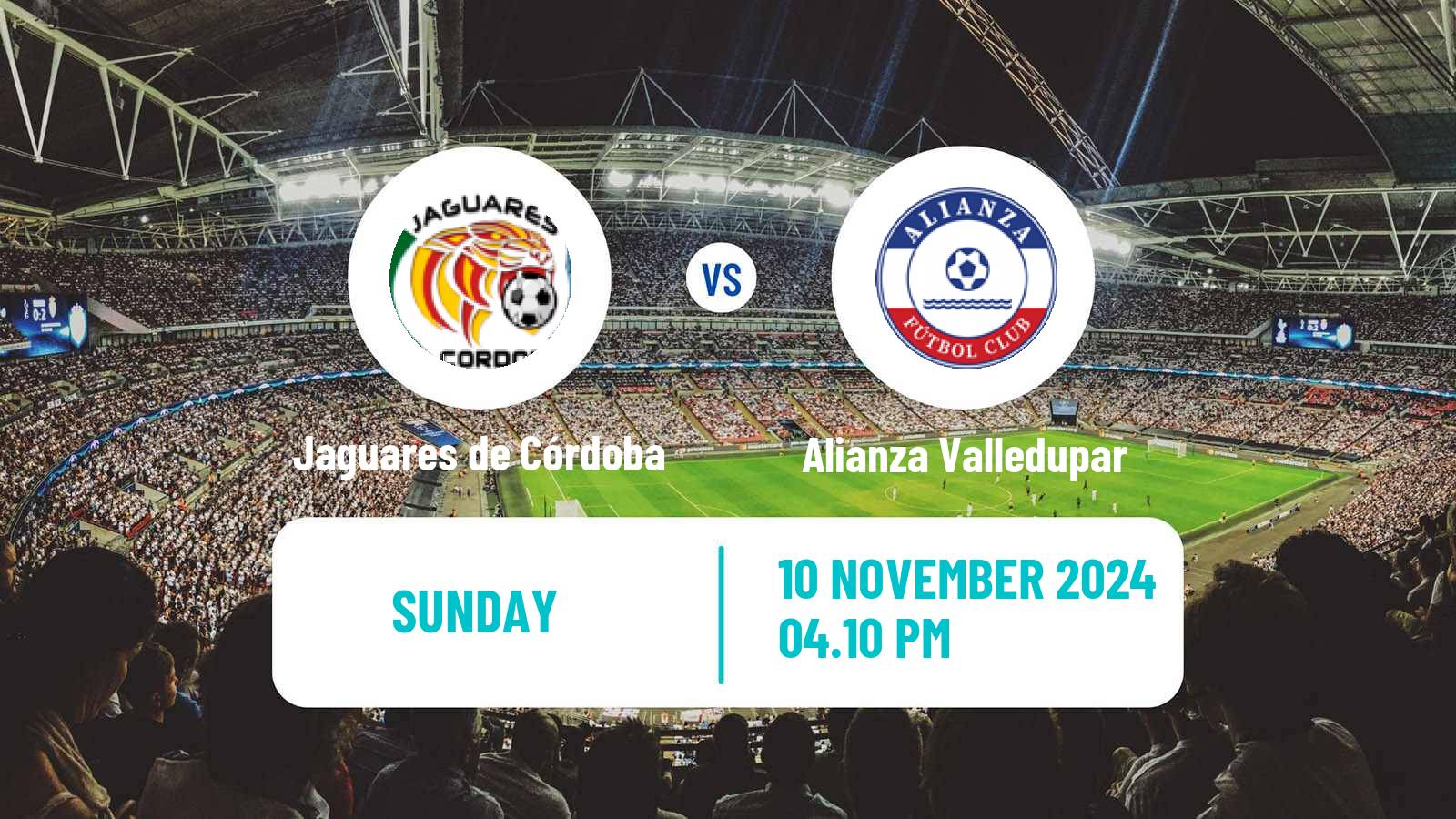 Soccer Colombian Primera A Jaguares de Córdoba - Alianza Valledupar