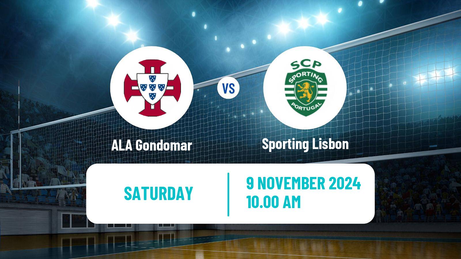 Volleyball Portuguese Campeonato Nacional Volleyball Gondomar - Sporting Lisbon