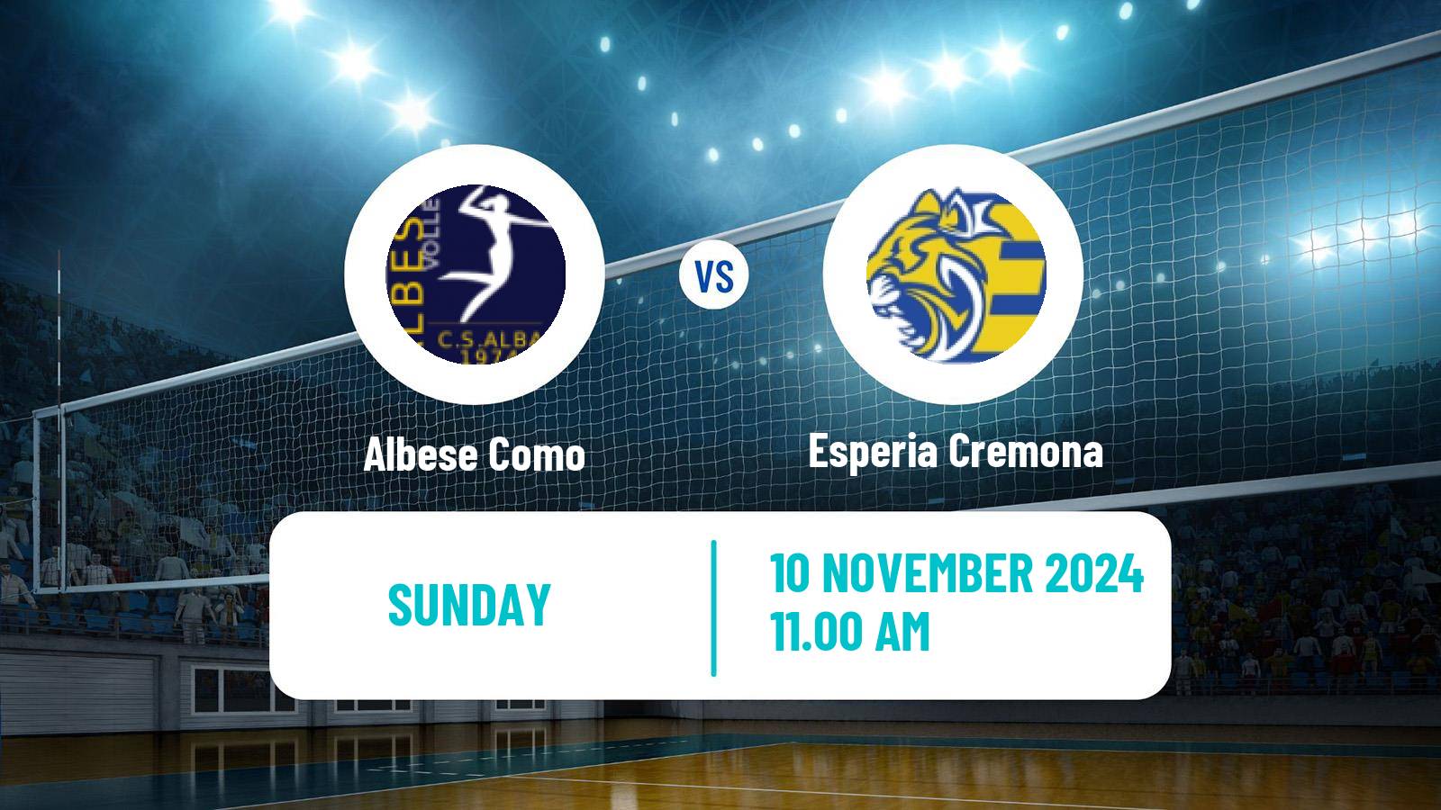 Volleyball Italian Serie A2 Volleyball Women Albese Como - Esperia Cremona