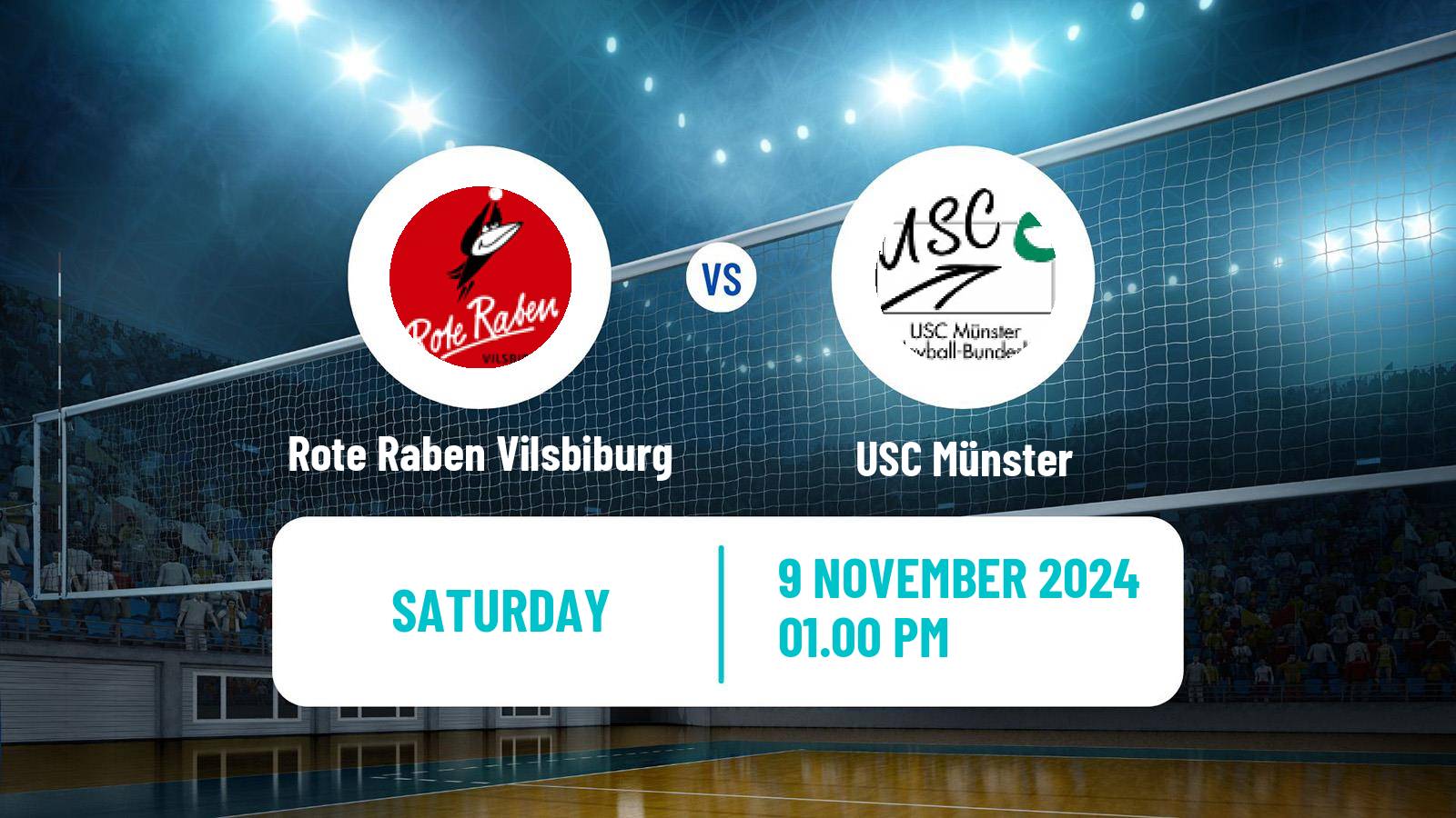 Volleyball German DVV Cup Women Rote Raben Vilsbiburg - USC Münster