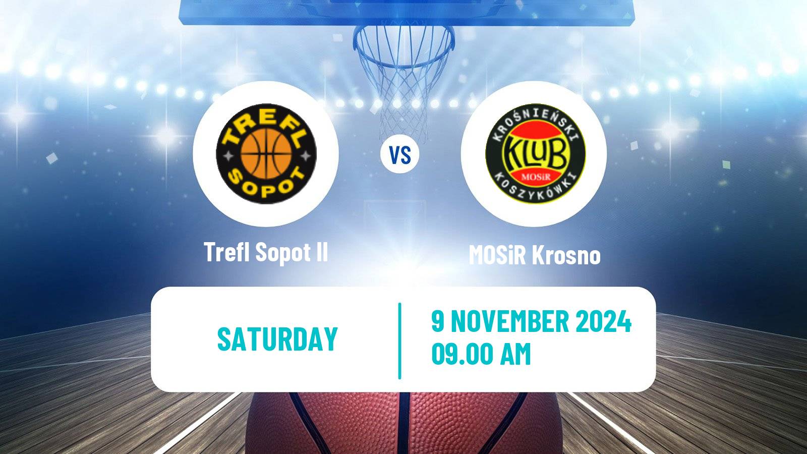 Basketball Polish 1 Liga Basketball Trefl Sopot II - MOSiR Krosno