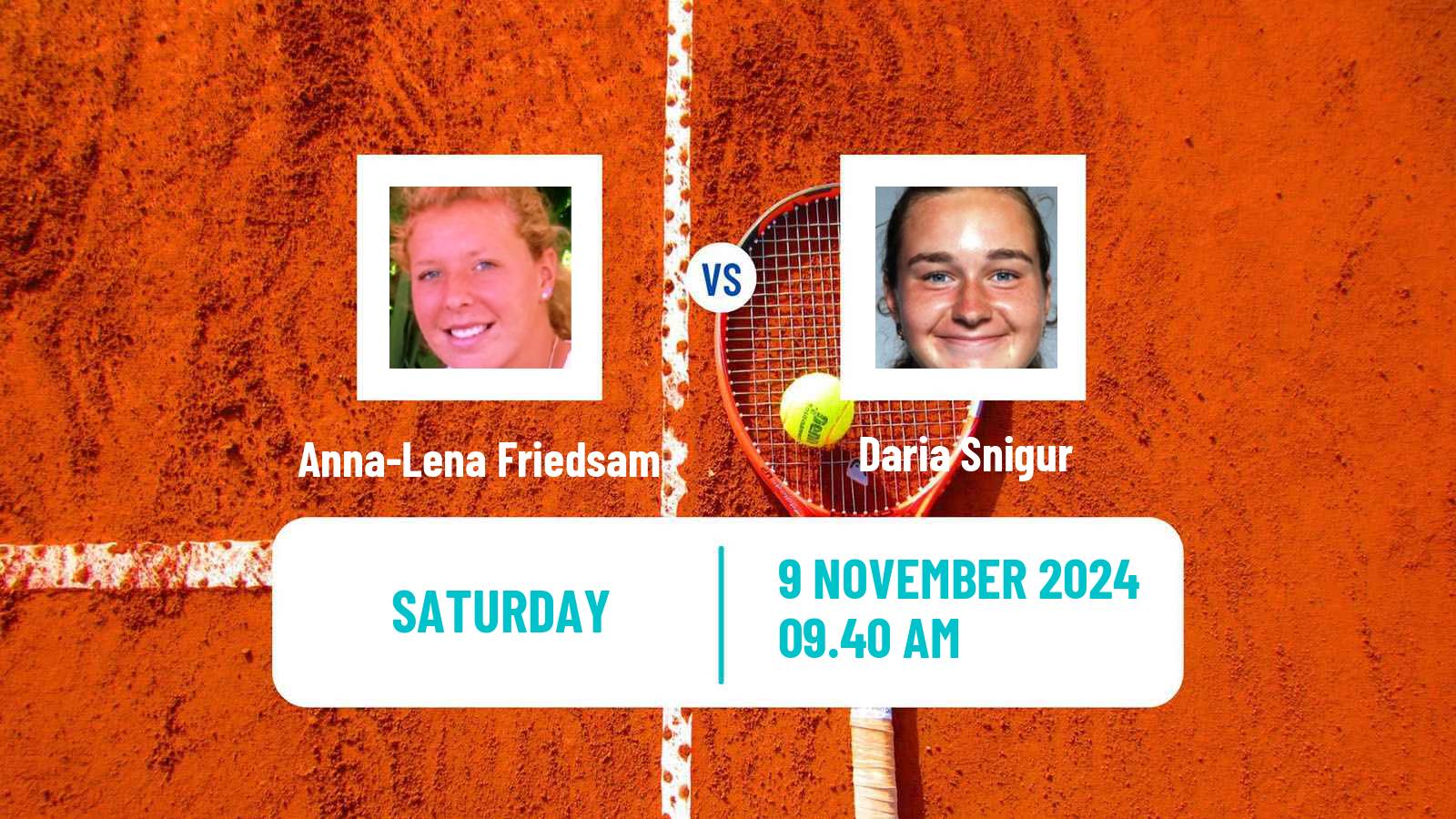 Tennis ITF W75 Ismaning Women Anna-Lena Friedsam - Daria Snigur