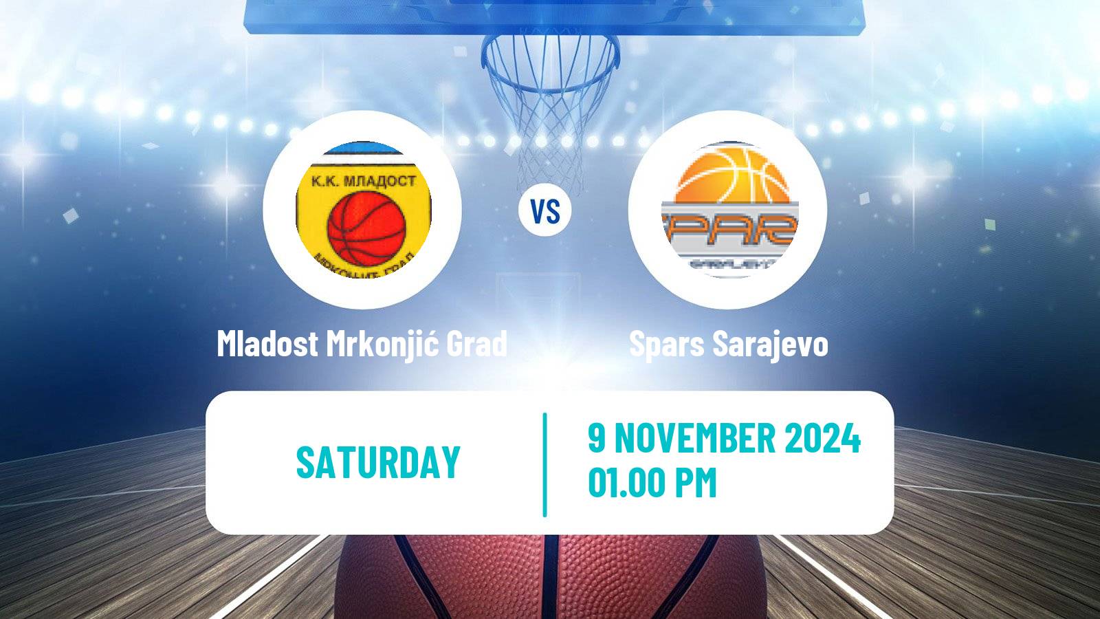 Basketball Bosnian Prvenstvo Basketball Mladost Mrkonjić Grad - Spars Sarajevo