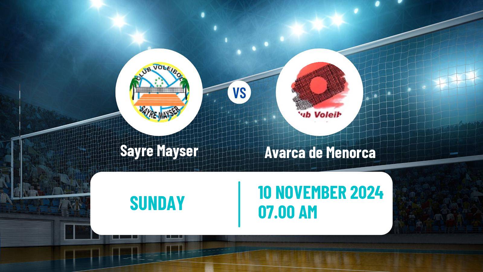 Volleyball Spanish SuperLiga Volleyball Women Sayre Mayser - Avarca de Menorca