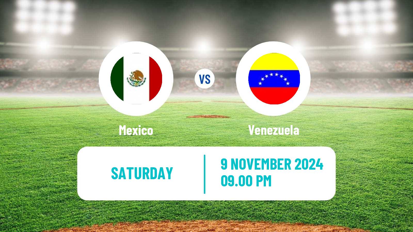 Baseball WBSC Premier 12 Mexico - Venezuela