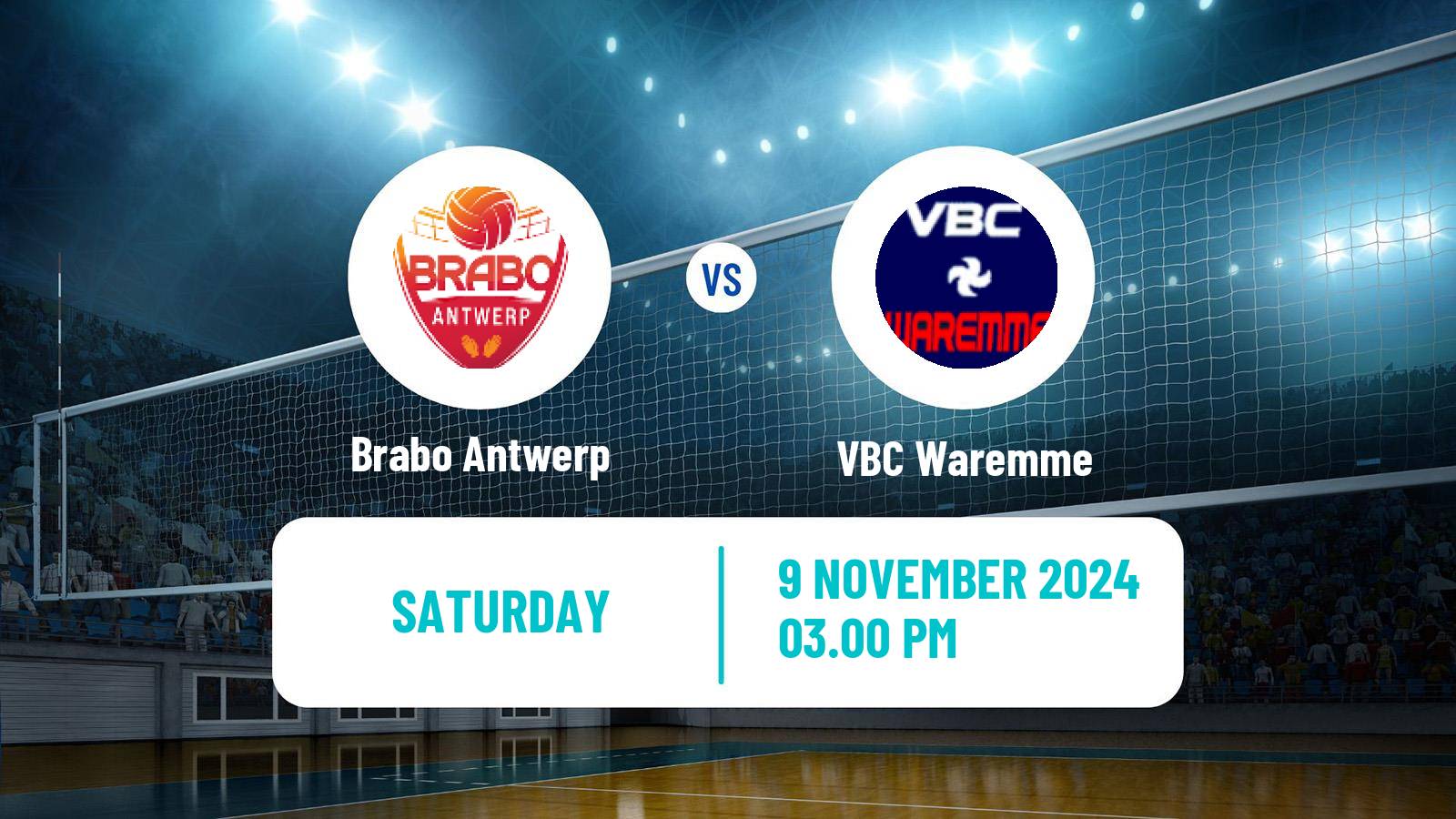 Volleyball Belgian League Volleyball Brabo Antwerp - Waremme