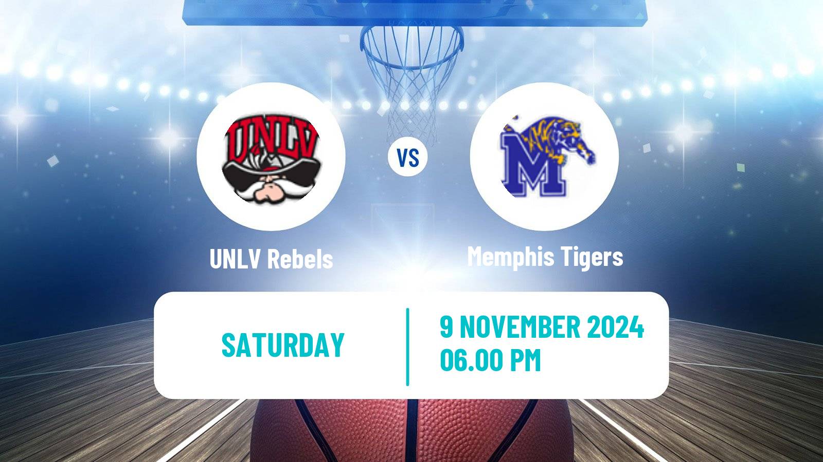 Basketball NCAA College Basketball UNLV Rebels - Memphis Tigers