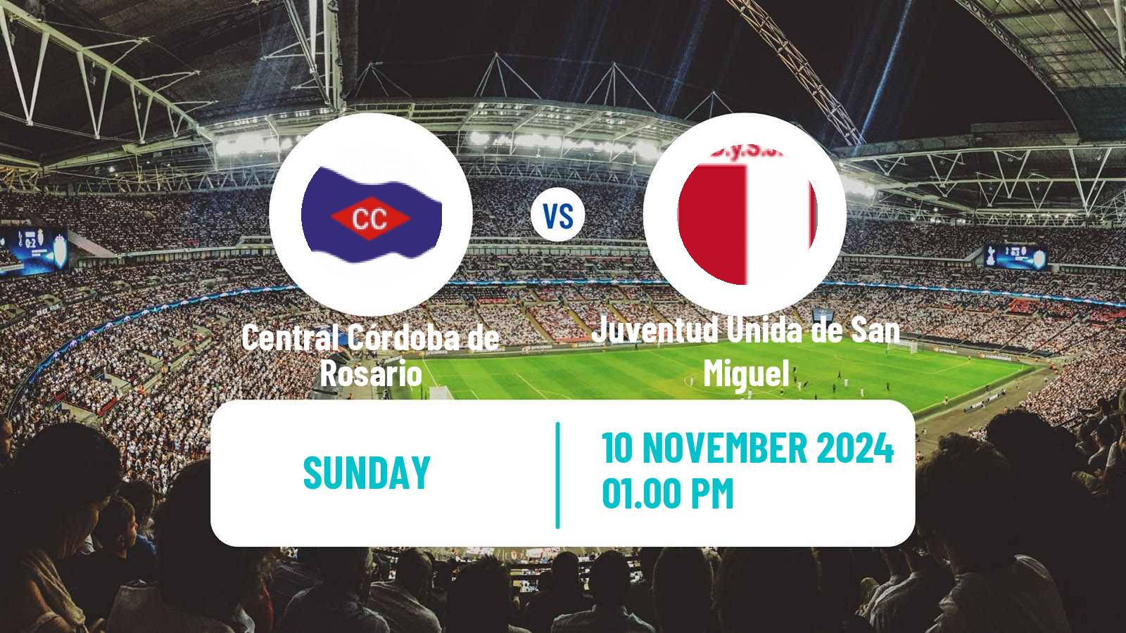 Soccer Argentinian Primera C Central Córdoba de Rosario - Juventud Unida de San Miguel