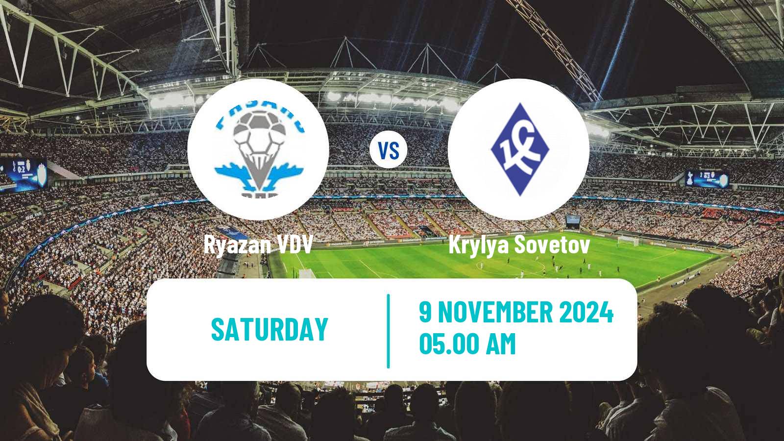 Soccer Russian Supreme Division Women Ryazan VDV - Krylya Sovetov