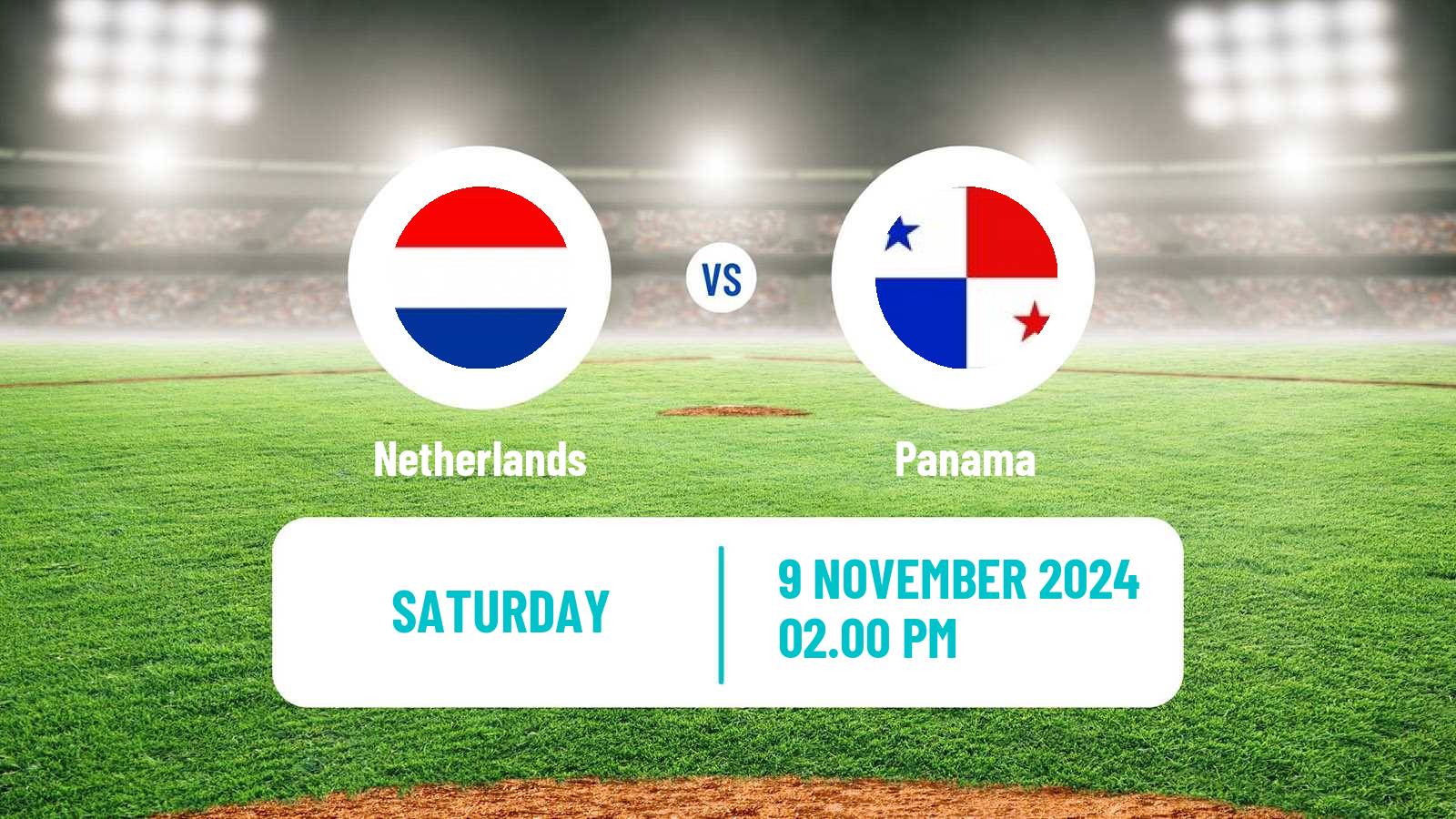 Baseball WBSC Premier 12 Netherlands - Panama