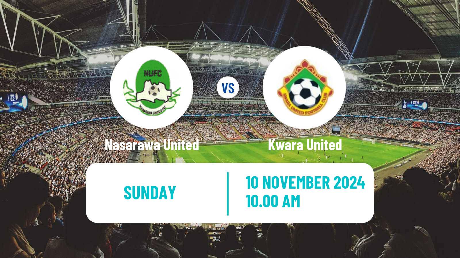 Soccer Nigerian Premier League Nasarawa United - Kwara United