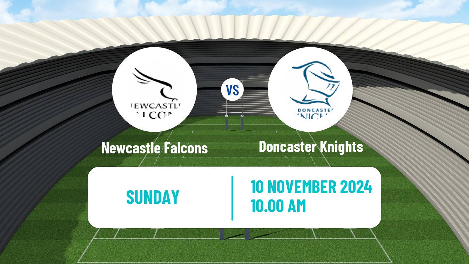 Rugby union English Premiership Rugby Cup Newcastle Falcons - Doncaster Knights