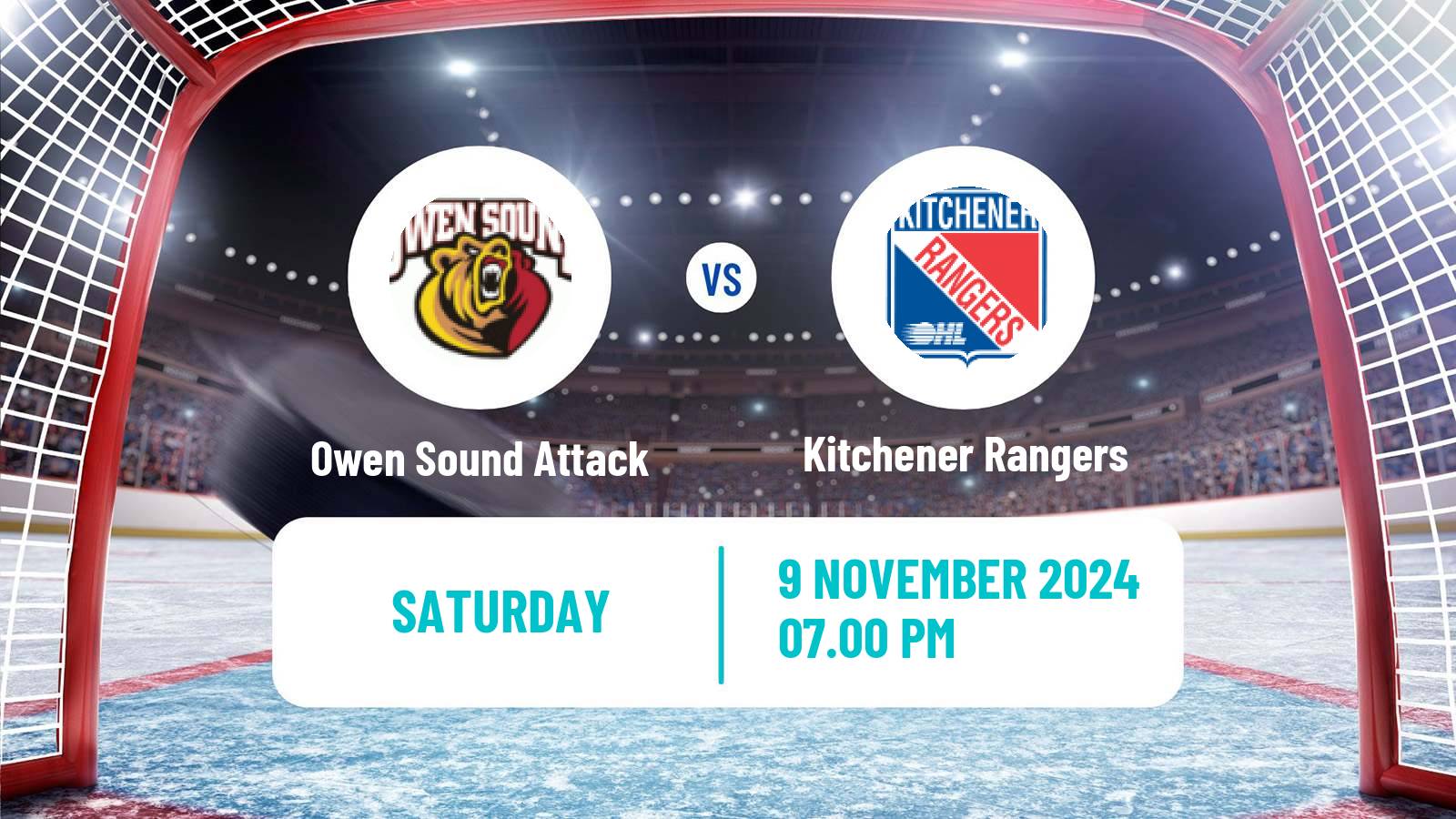 Hockey OHL Owen Sound Attack - Kitchener Rangers