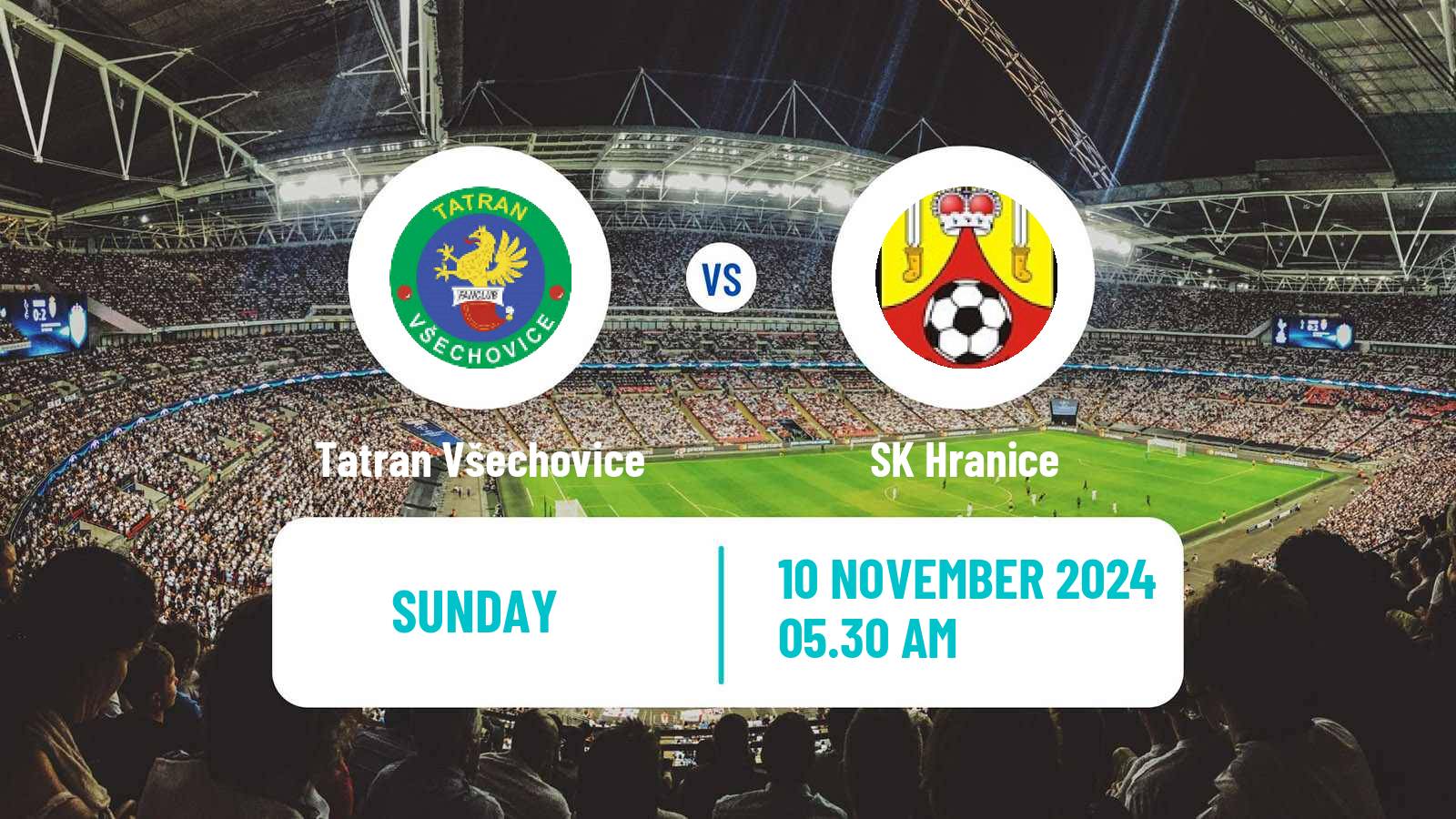 Soccer Czech Division E Tatran Všechovice - Hranice