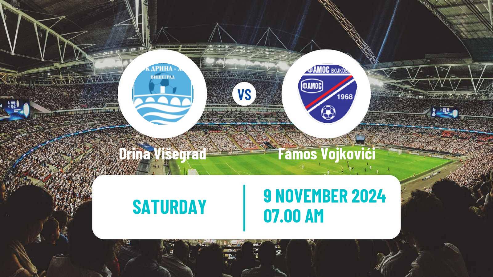 Soccer Bosnian Prva Liga RS Drina Višegrad - Famos Vojkovići